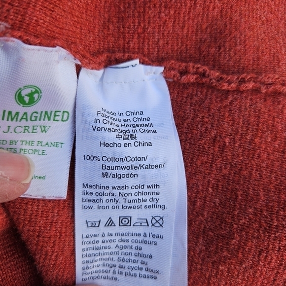 J. Crew sweater blazer red-orange heather SEE MEASUREMENTS - Picture 4 of 5